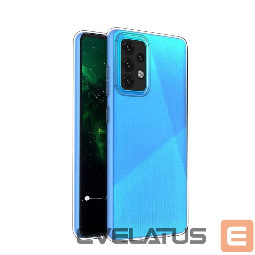 Nugarėlės dėklai Hurtel Ultra Clear 0.5mm Case Gel TPU Cover for Realme C21 transparent