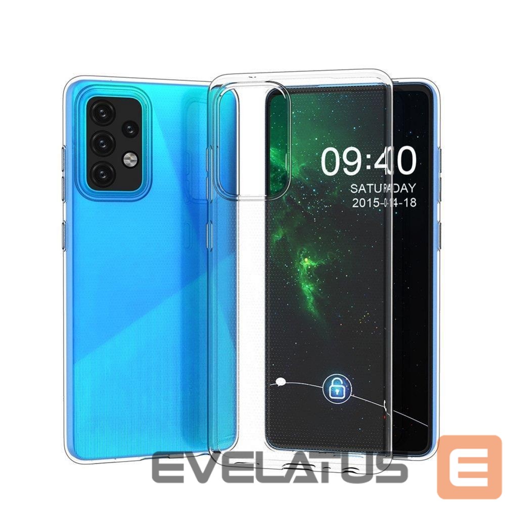 Nugarėlės dėklai Hurtel Ultra Clear 0.5mm Case Gel TPU Cover for Realme C21 transparent