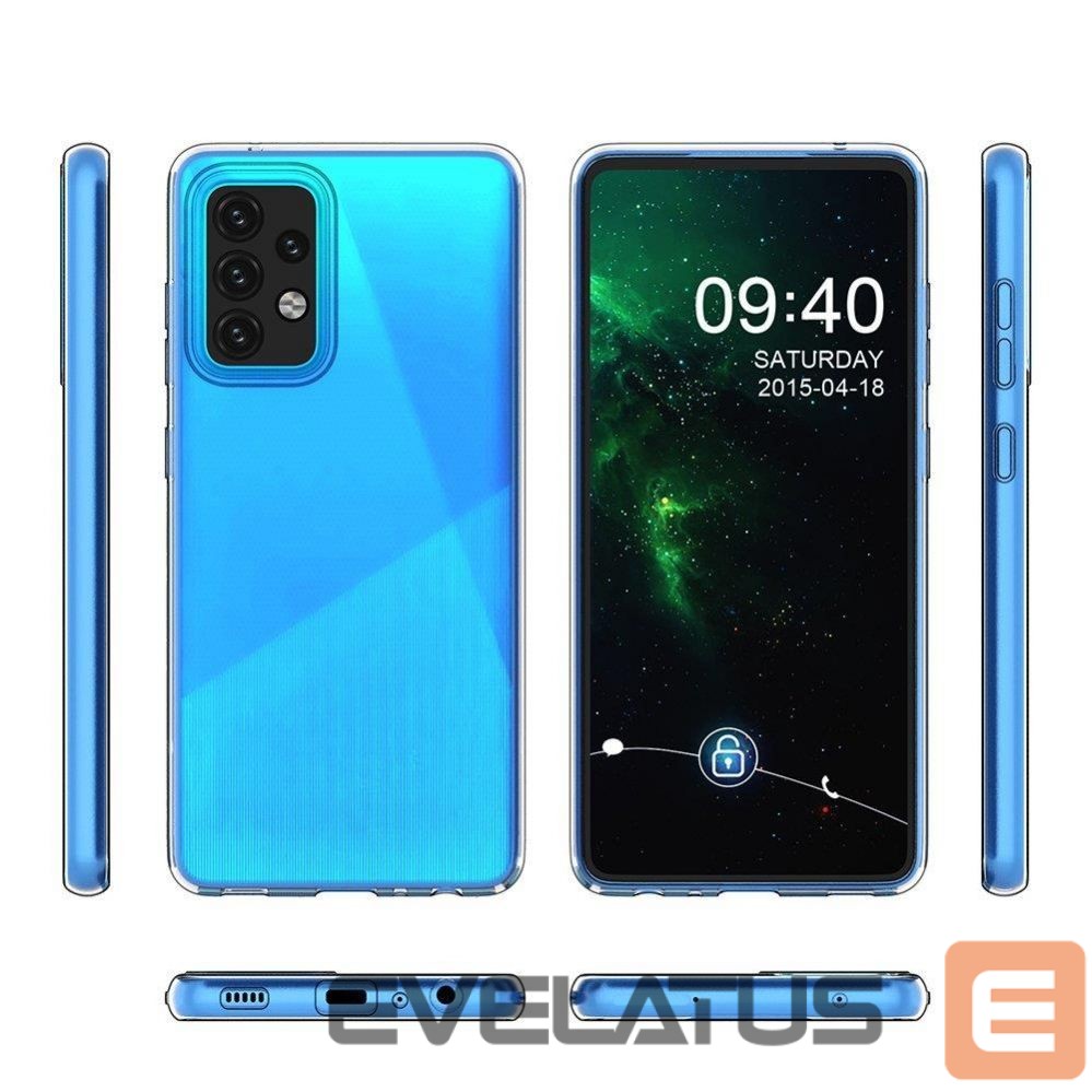 Nugarėlės dėklai Hurtel Ultra Clear 0.5mm Case Gel TPU Cover for Realme C21 transparent