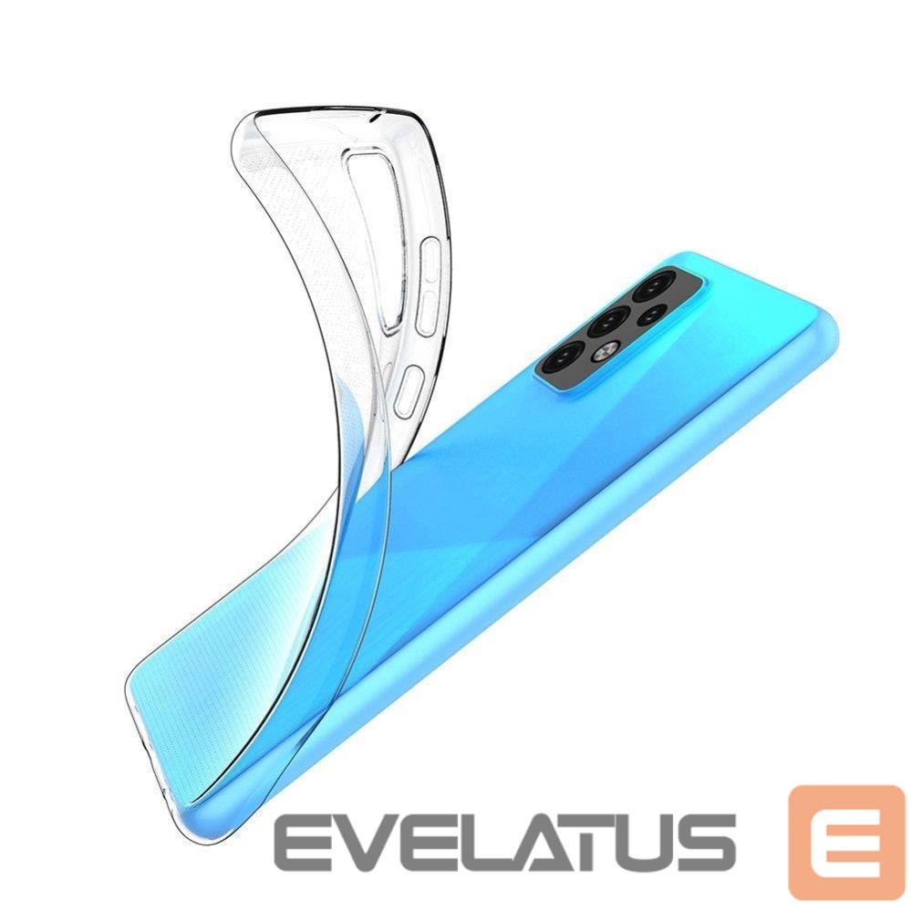 Nugarėlės dėklai Hurtel Ultra Clear 0.5mm Case Gel TPU Cover for Realme C21 transparent