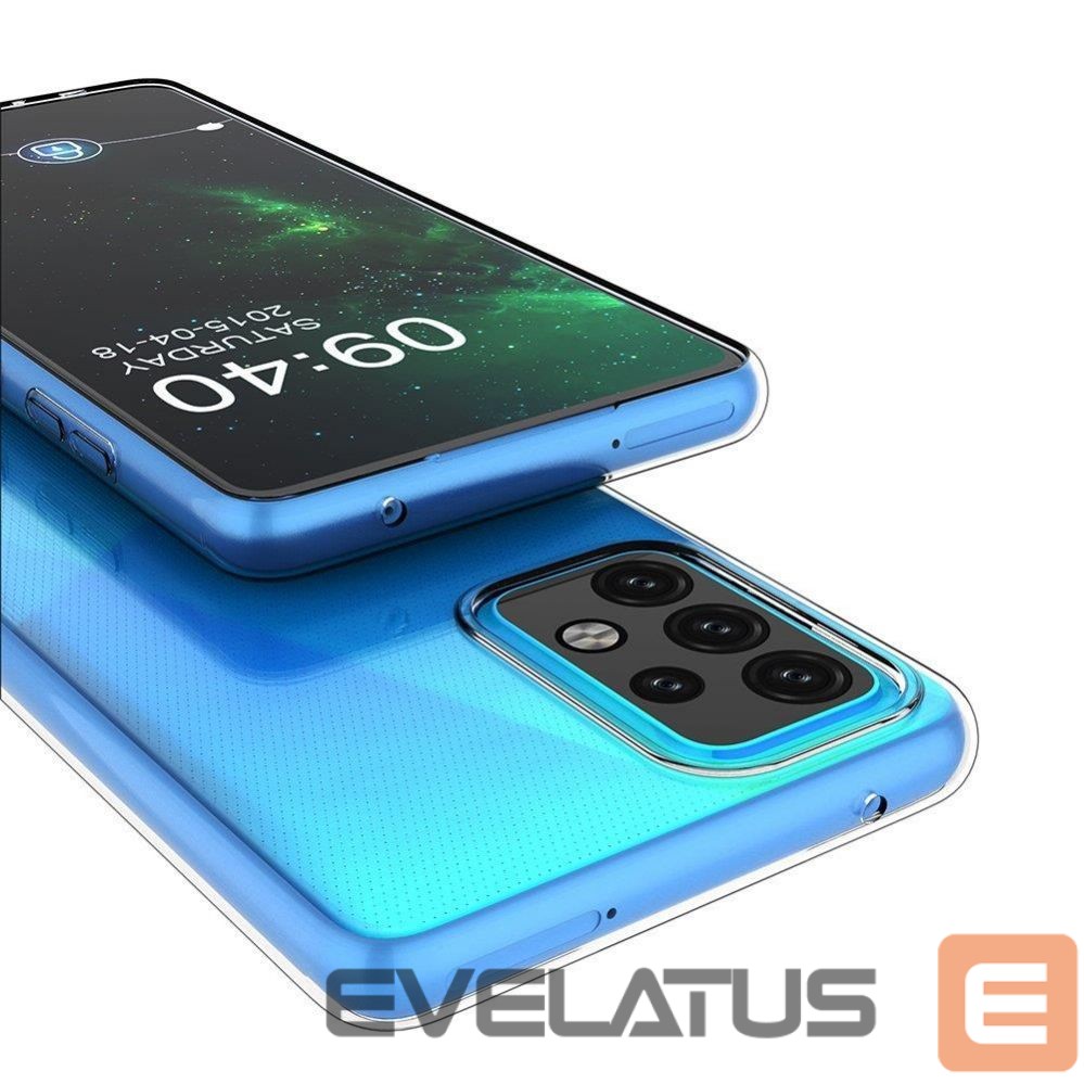 Nugarėlės dėklai Hurtel Ultra Clear 0.5mm Case Gel TPU Cover for Realme C21 transparent