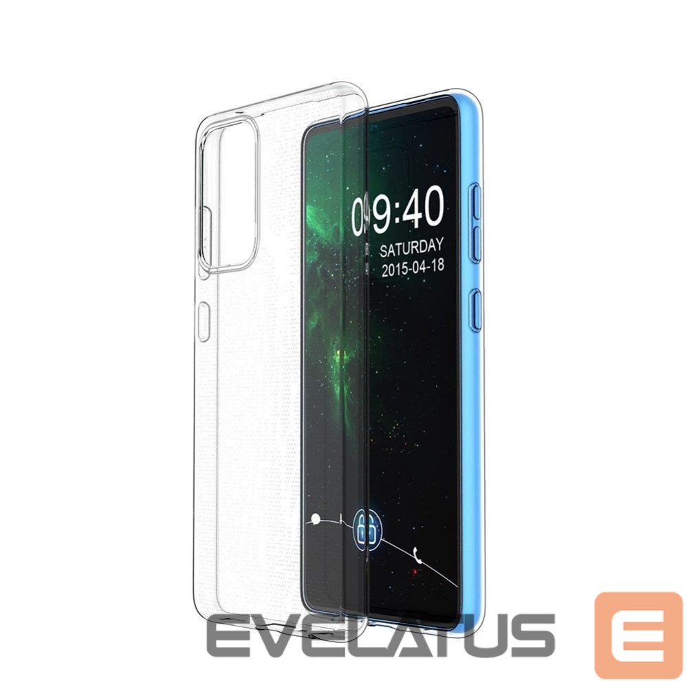 Nugarėlės dėklai Hurtel Ultra Clear 0.5mm Case Gel TPU Cover for Realme C21 transparent