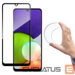 Apsauginiai stiklai Wozinsky  Wozinsky Full Cover Flexi Nano Glass Hybrid Screen Protector with frame for Samsung Galaxy A22 4G black 