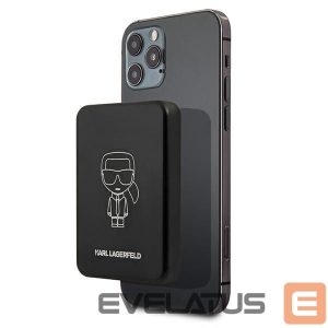 Išorinė baterija Karl Lagerfeld  Karl Lagerfeld 3000mAh Inductive Powerbank with MagSafe - Black 