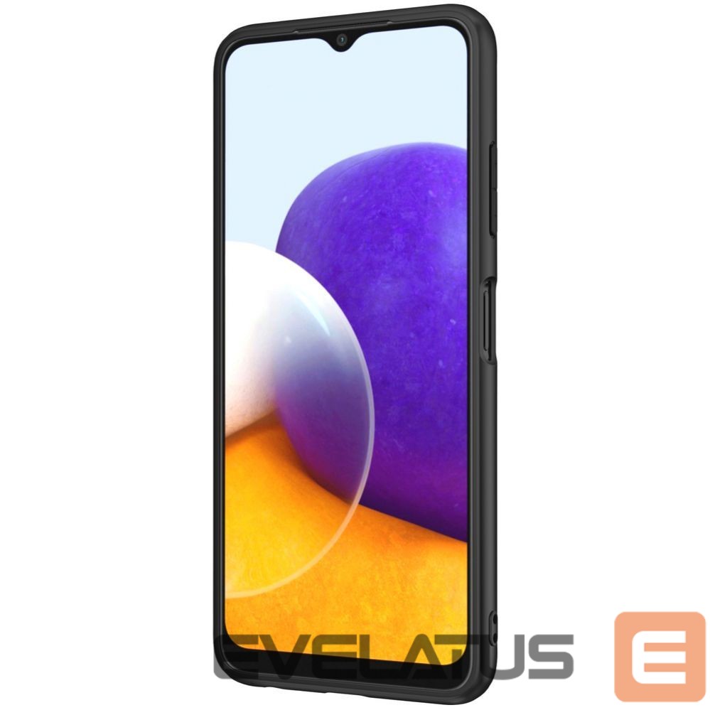 Nugarėlės dėklai Nillkin Nillkin Textured Case durable reinforced case with gel frame and nylon back for Samsung Galaxy A22 4G black