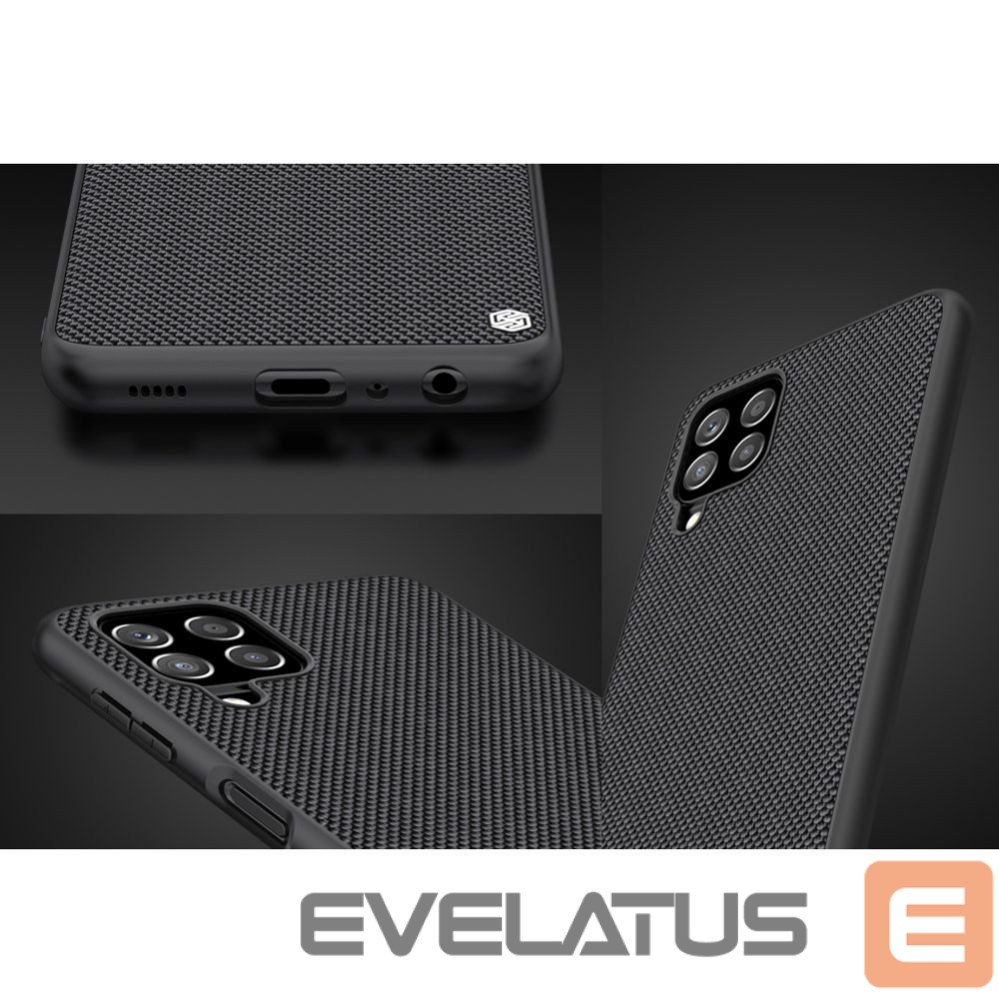 Nugarėlės dėklai Nillkin Nillkin Textured Case durable reinforced case with gel frame and nylon back for Samsung Galaxy A22 4G black