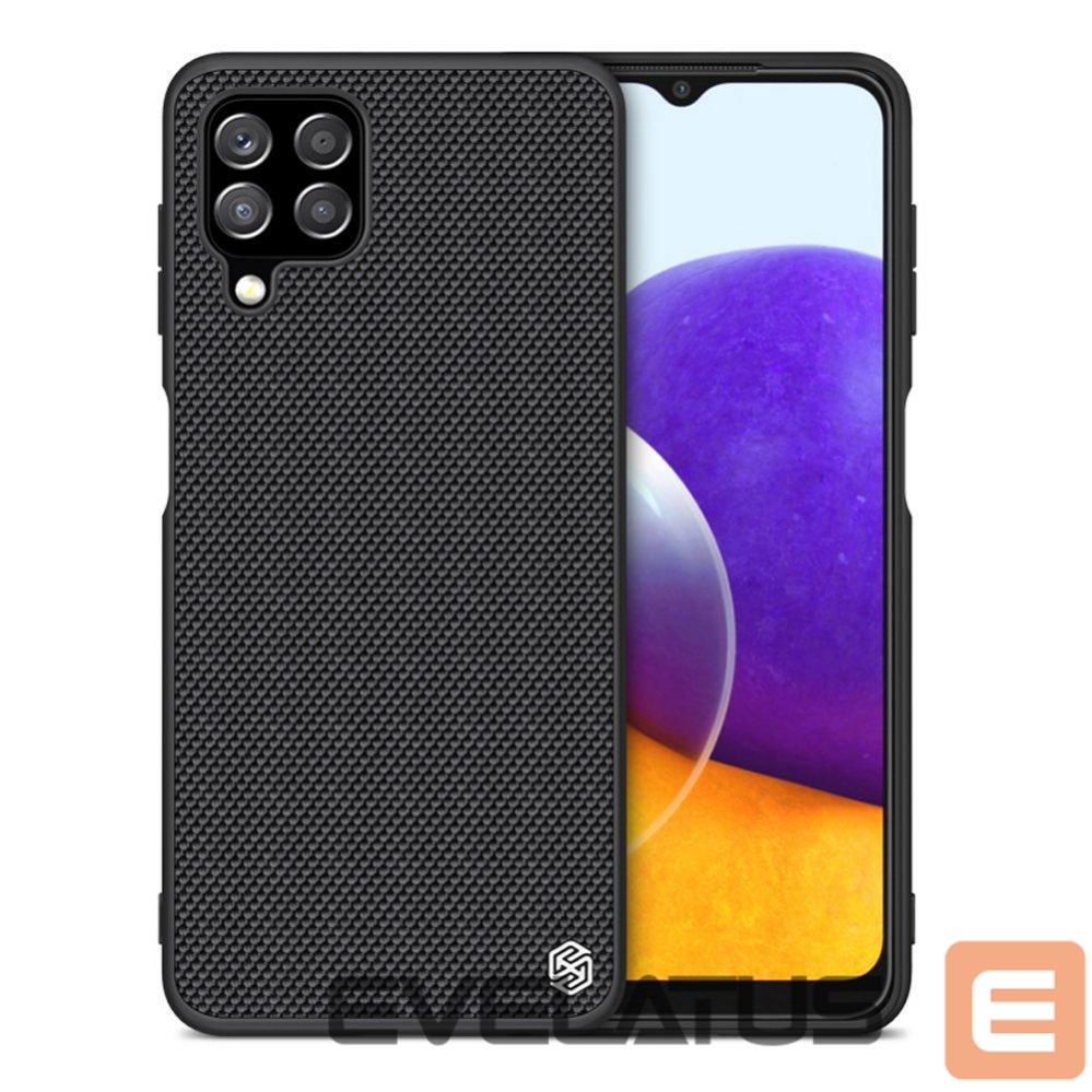 Nugarėlės dėklai Nillkin Nillkin Textured Case durable reinforced case with gel frame and nylon back for Samsung Galaxy A22 4G black