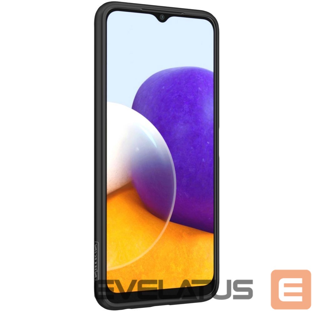 Nugarėlės dėklai Nillkin Nillkin Textured Case durable reinforced case with gel frame and nylon back for Samsung Galaxy A22 4G black