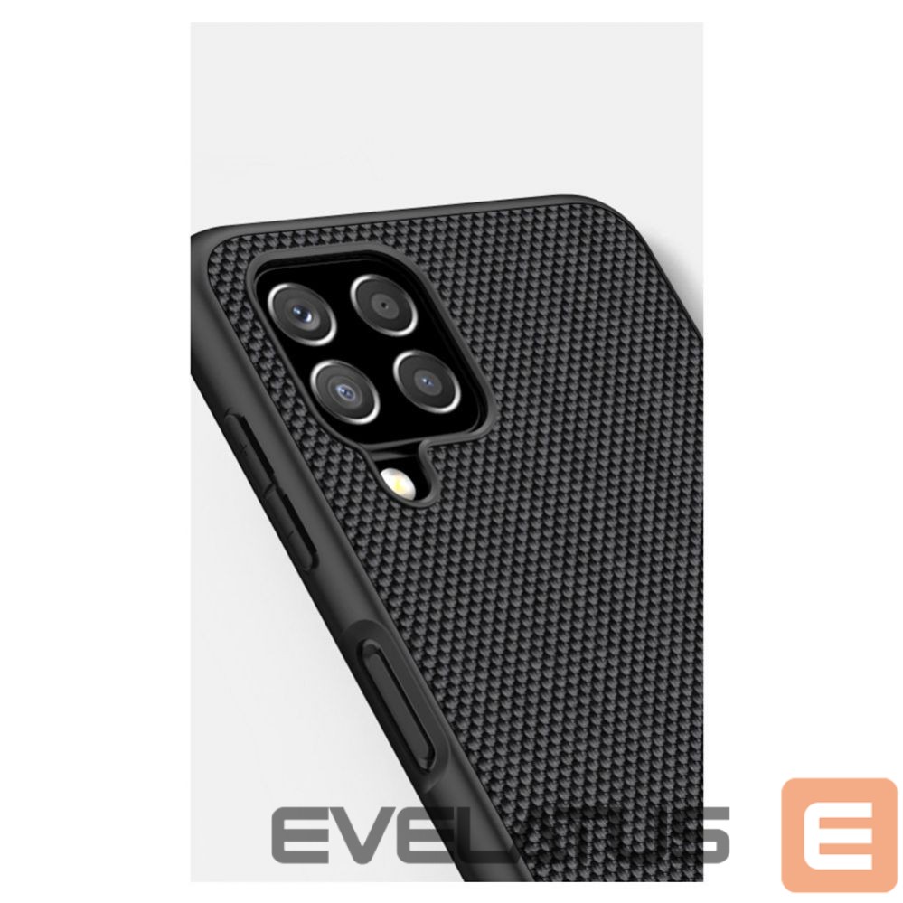 Nugarėlės dėklai Nillkin Nillkin Textured Case durable reinforced case with gel frame and nylon back for Samsung Galaxy A22 4G black