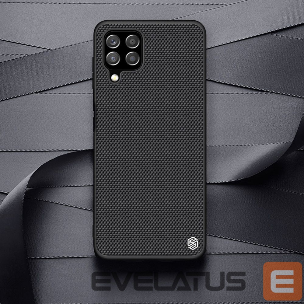 Nugarėlės dėklai Nillkin Nillkin Textured Case durable reinforced case with gel frame and nylon back for Samsung Galaxy A22 4G black