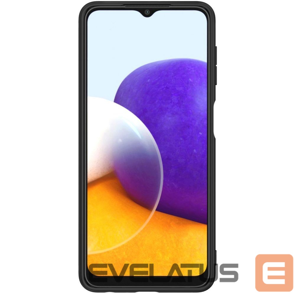 Nugarėlės dėklai Nillkin Nillkin Textured Case durable reinforced case with gel frame and nylon back for Samsung Galaxy A22 4G black
