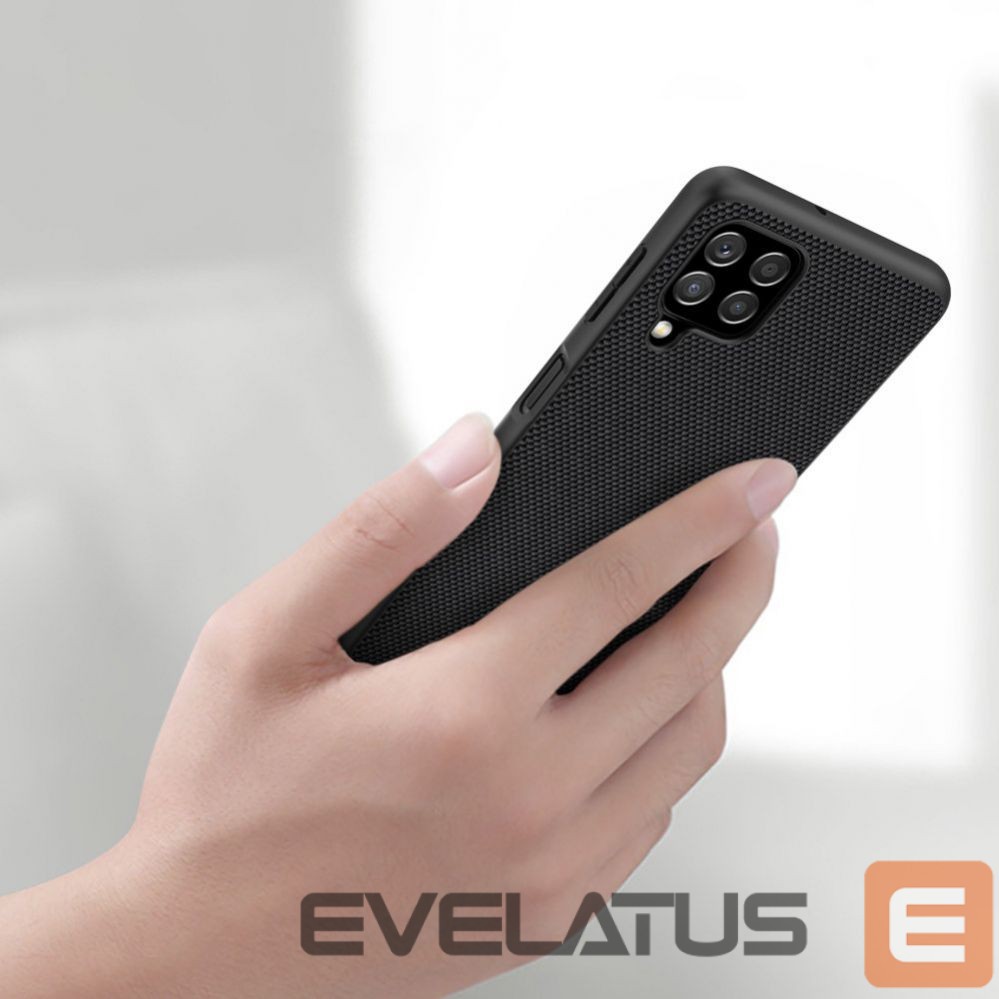 Nugarėlės dėklai Nillkin Nillkin Textured Case durable reinforced case with gel frame and nylon back for Samsung Galaxy A22 4G black