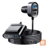 Adapteriai Joyroom  Joyroom car charger 2xPD + 2xQC3.0 72W 1.5m black (JR-CL05) 