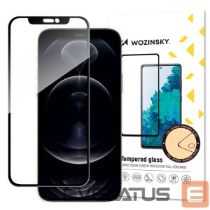 Apsauginiai stiklai Wozinsky  Wozinsky super tough Full Glue full screen tempered glass with Case Friendly frame iPhone 14 Max / 13 Pro Max black 