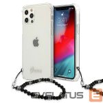 Nugarėlės dėklai Guess  Guess GUHCP12LKPSBK iPhone 12 Pro Max 6.7" Transparent hardcase Black Pearl