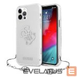 Nugarėlės dėklai Guess  Guess GUHCP12LKS4GSI iPhone 12 Pro Max 6.7" Transparent hardcase 4G Silver Charms Collection