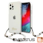 Nugarėlės dėklai Guess  Guess GUHCP12MKPSWH iPhone 12/12 Pro 6.1" Transparent Hardcase White Pearl