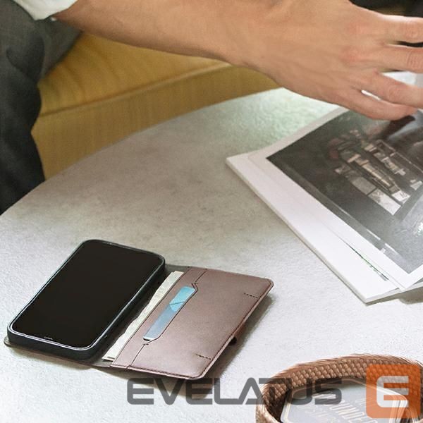Nugarėlės dėklai UNIQ Uniq Journa case for iPhone 12 / iPhone 12 Pro - gray
