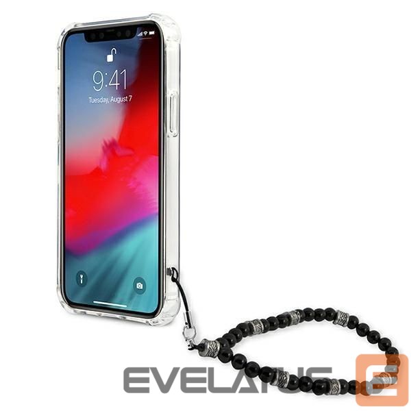 Nugarėlės dėklai Guess Guess GUHCP12MKPSBK iPhone 12/12 Pro 6.1" Transparent hardcase Black Pearl