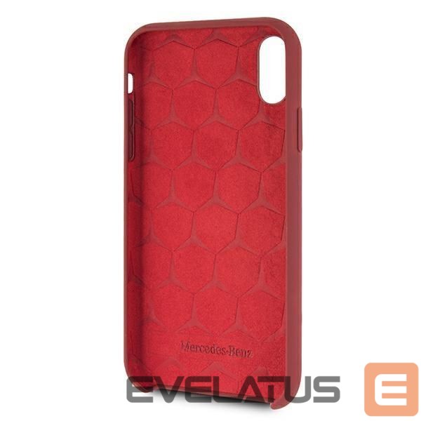 Nugarėlės dėklai Mercedes-Benz Mercedes Silicone Line iPhone Xr Case - Red