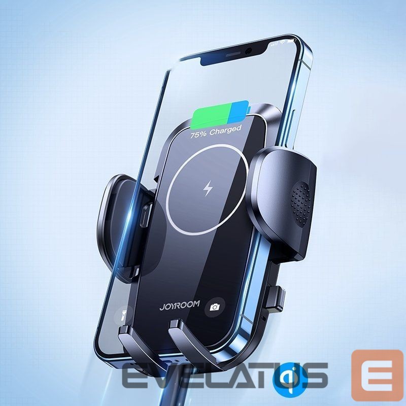 Automobiliniai įkrovikliai Joyroom Joyroom car air vent holder Qi wireless charger 15W black (JR-ZS241)