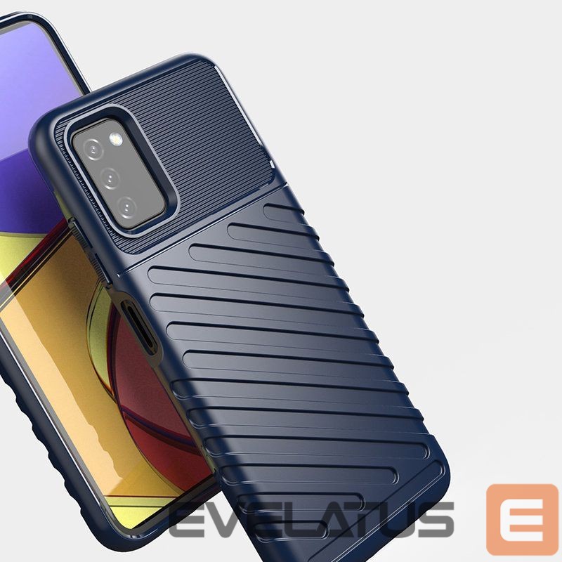Nugarėlės dėklai Hurtel Thunder Case Flexible Tough Rugged Cover TPU Case for Samsung Galaxy A03s black