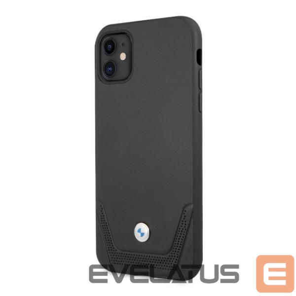 Nugarėlės dėklai BMW BMW Leather Perforate Case for iPhone 11 / Xr - Black