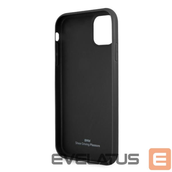 Nugarėlės dėklai BMW BMW Leather Perforate Case for iPhone 11 / Xr - Black