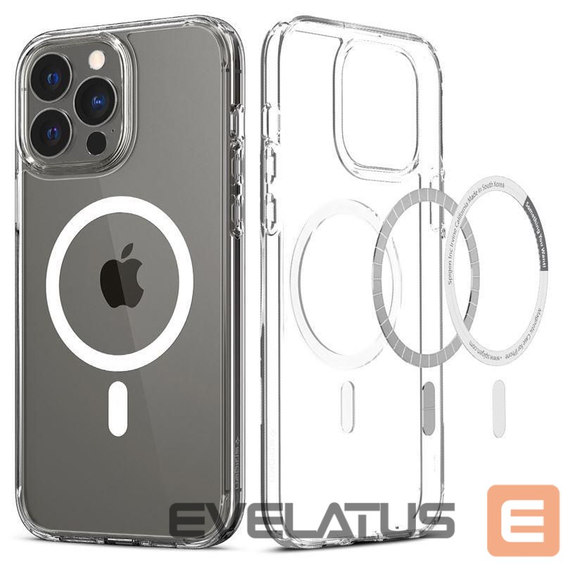 Nugarėlės dėklai Spigen Transparent || White