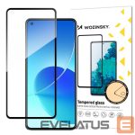 Apsauginiai stiklai Wozinsky  Wozinsky Tempered Glass Full Glue Super Tough Screen Protector Full Coveraged with Frame Case Friendly for Oppo Reno6 4G black 