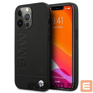 Nugarėlės dėklai BMW  BMW Signature Logo Imprint Case for iPhone 13 Pro Max - Black 