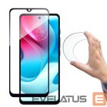Apsauginiai stiklai Hurtel  Full Cover Flexi Nano Glass Film Tempered Glass with Moto G60s Frame 
