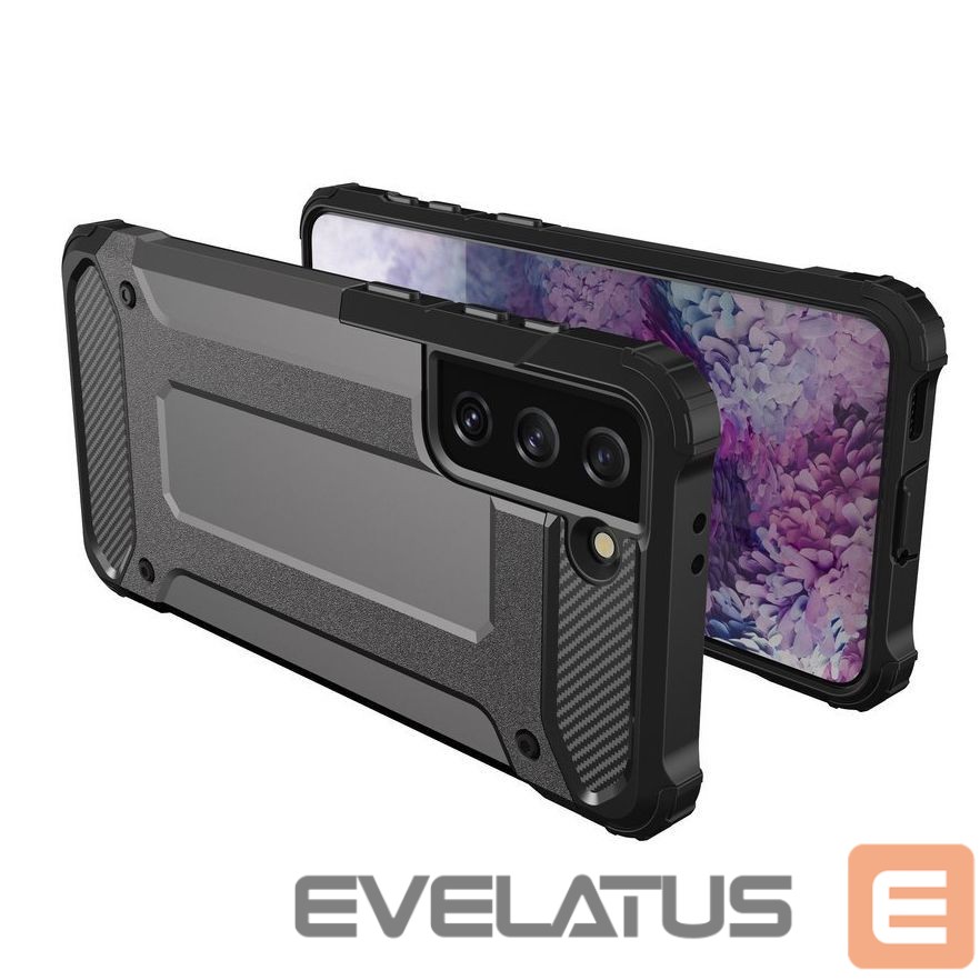 Nugarėlės dėklai Hurtel Hybrid Armor Case Tough Rugged Cover for Samsung Galaxy S22+ (S22 Plus) black