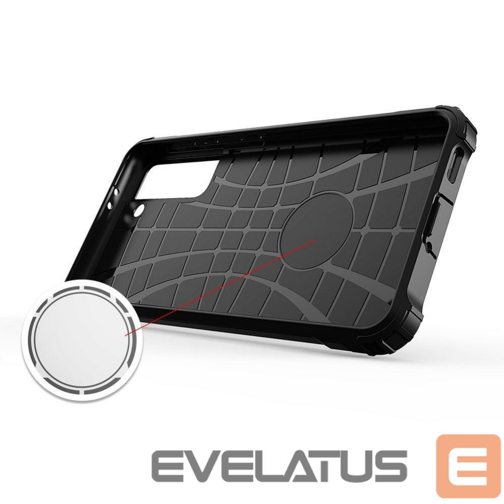 Nugarėlės dėklai Hurtel Hybrid Armor Case Tough Rugged Cover for Samsung Galaxy S22+ (S22 Plus) black