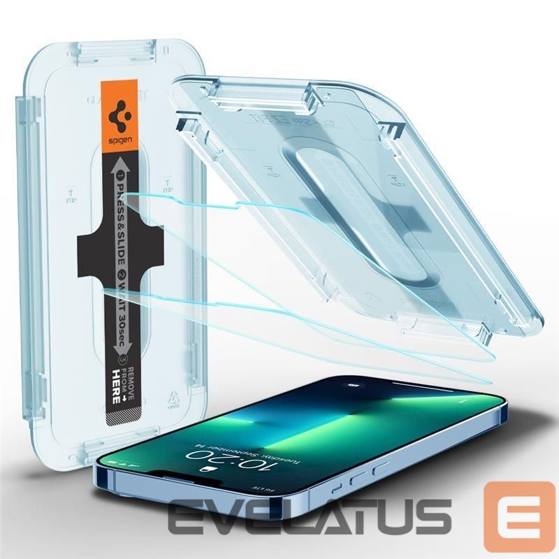 Apsauginiai stiklai Spigen Spigen Glas.tR EZ Fit Privacy Tempered Glass for iPhone 13 Pro Max - 2 pcs.