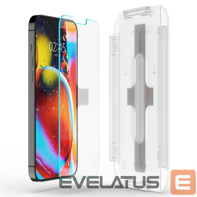 Apsauginiai stiklai Spigen Spigen Glas.tR EZ Fit Privacy Tempered Glass for iPhone 13 Pro Max - 2 pcs.