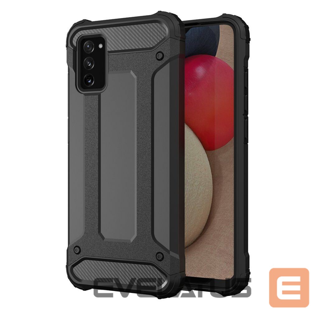 Nugarėlės dėklai Hurtel Hybrid Armor Case Tough Rugged Cover for Samsung Galaxy A03s black