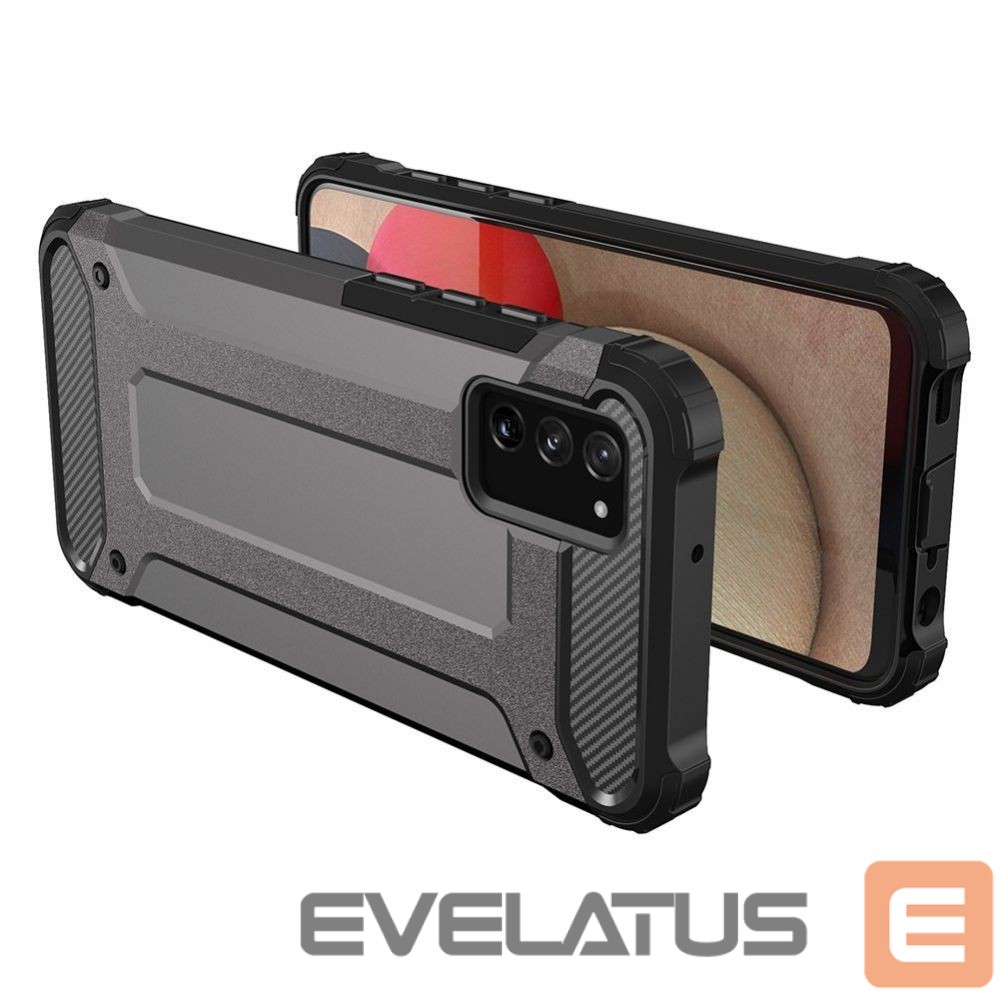 Nugarėlės dėklai Hurtel Hybrid Armor Case Tough Rugged Cover for Samsung Galaxy A03s black
