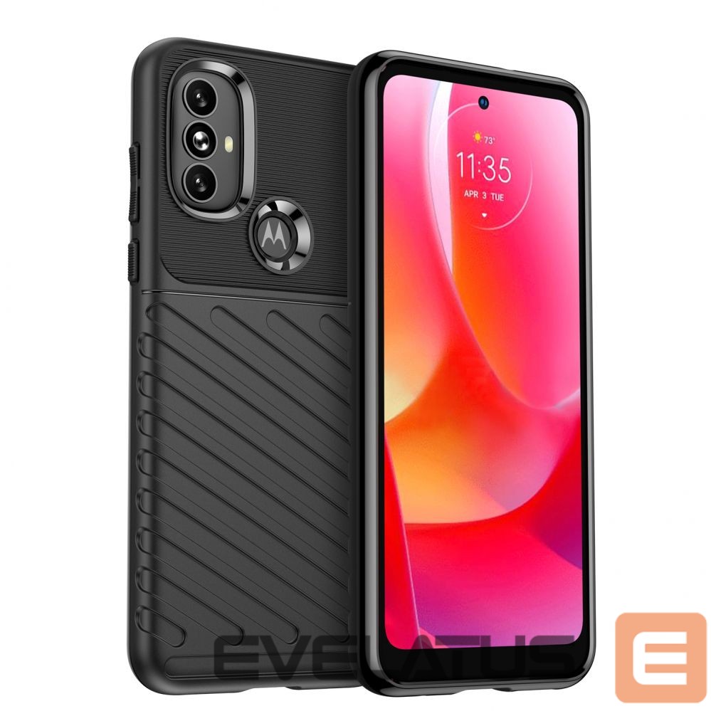 Nugarėlės dėklai Hurtel Thunder Case flexible armored cover for Motorola Moto G Power 2022 black