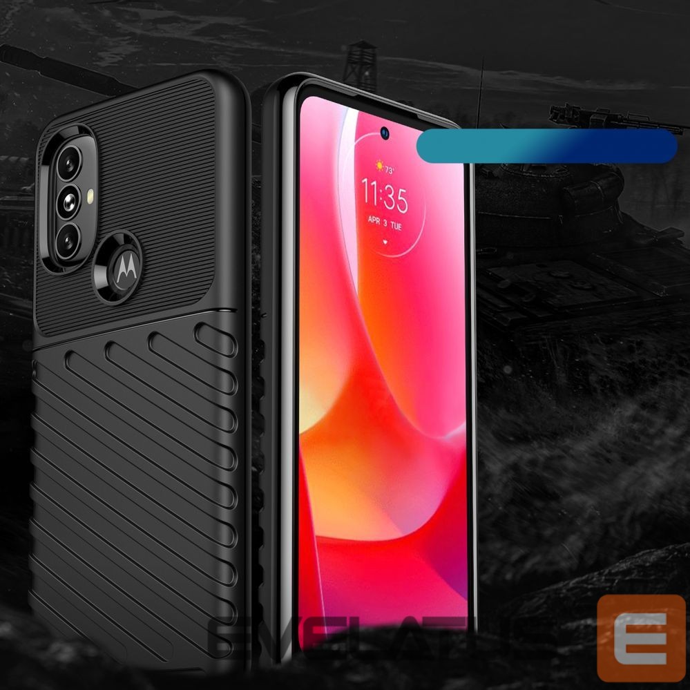 Nugarėlės dėklai Hurtel Thunder Case flexible armored cover for Motorola Moto G Power 2022 black