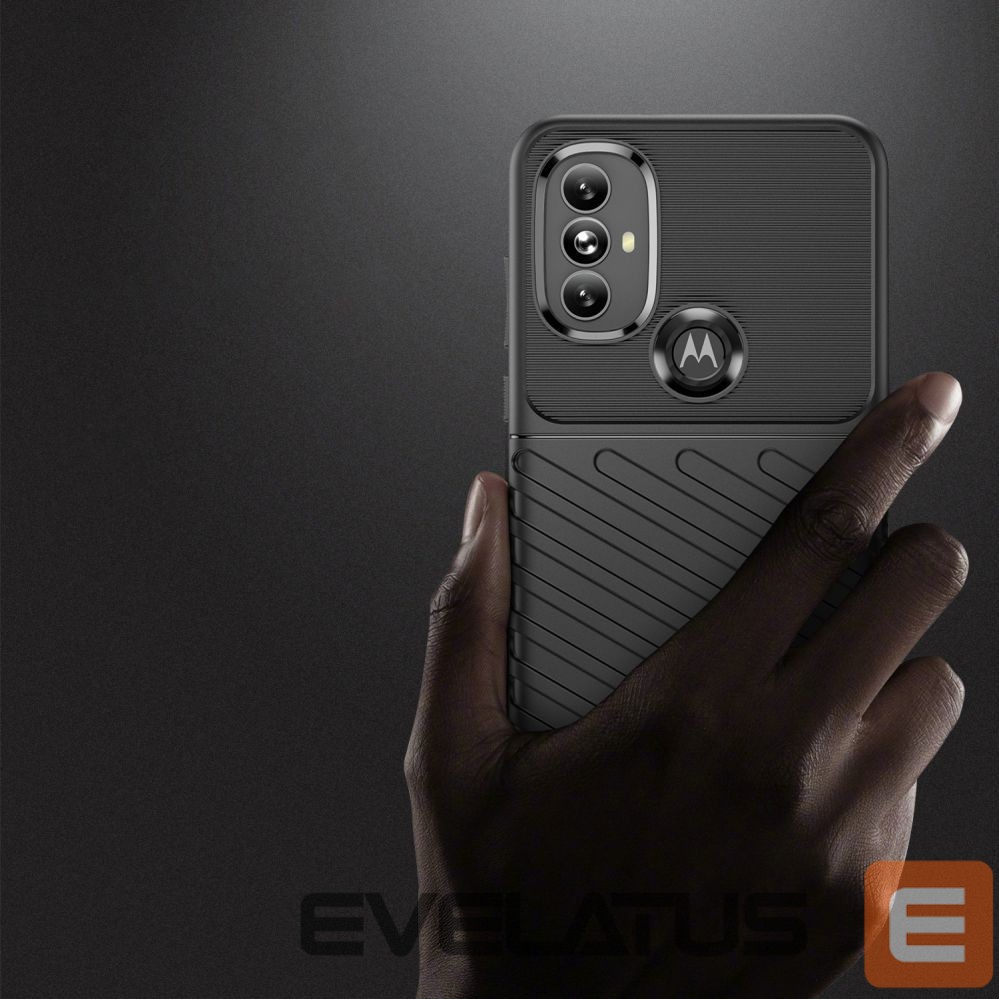 Nugarėlės dėklai Hurtel Thunder Case flexible armored cover for Motorola Moto G Power 2022 black