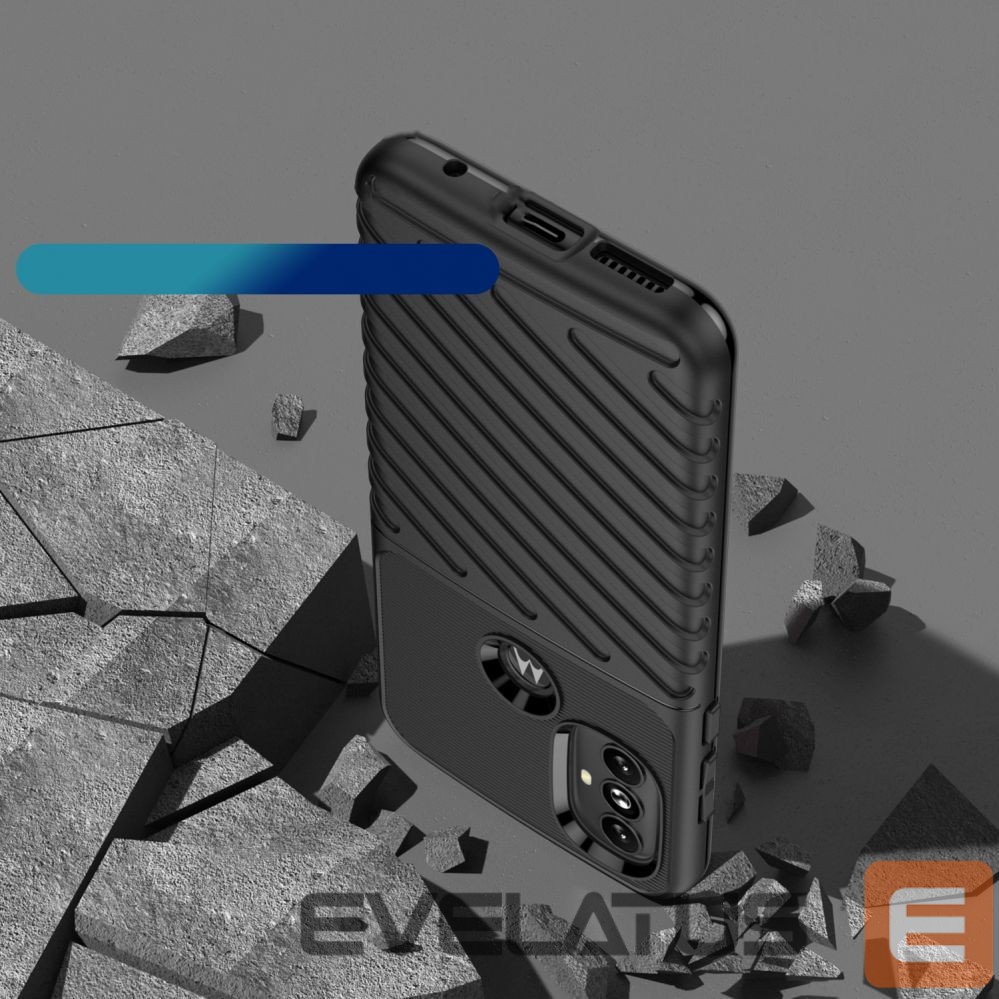 Nugarėlės dėklai Hurtel Thunder Case flexible armored cover for Motorola Moto G Power 2022 black