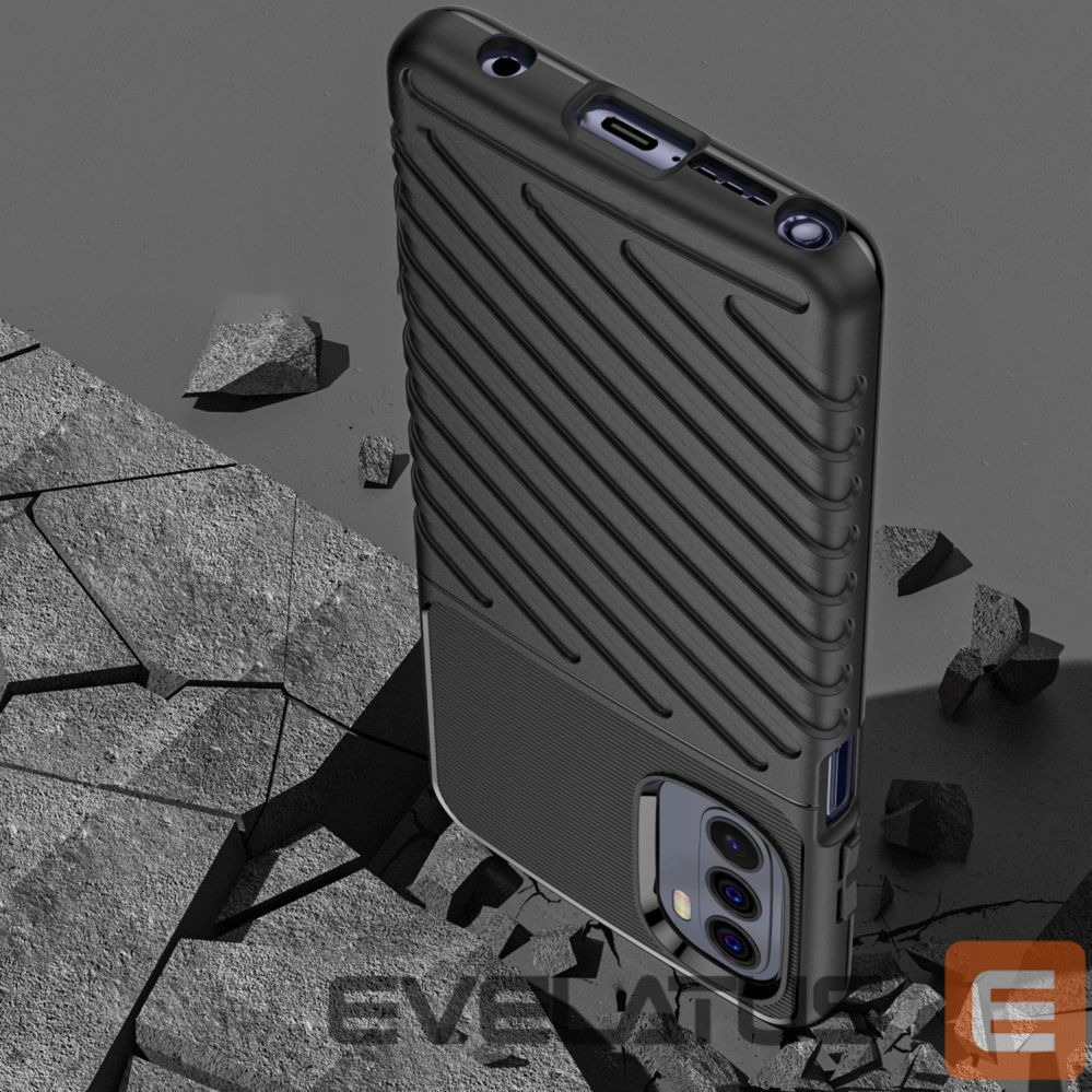 Nugarėlės dėklai Hurtel Thunder Case flexible armored cover for Motorola Moto G Stylus 2022 black