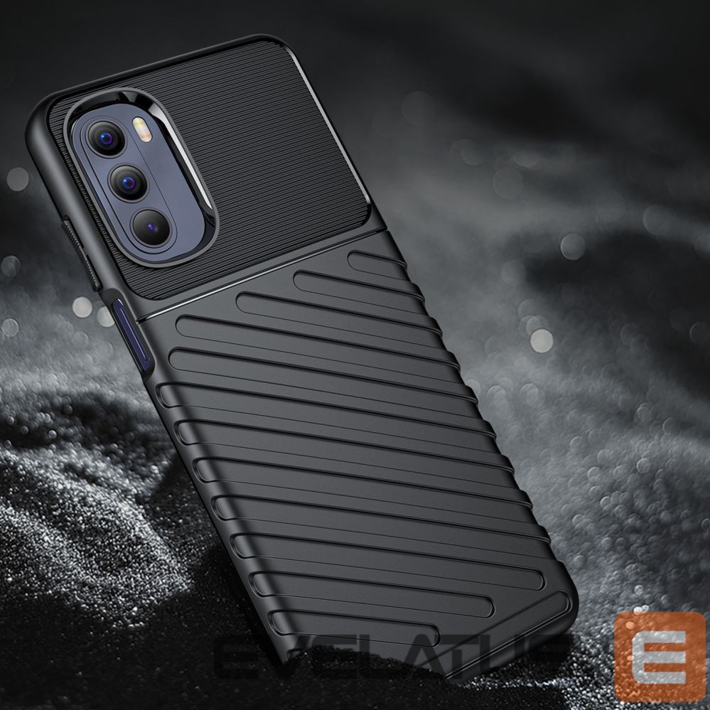 Nugarėlės dėklai Hurtel Thunder Case flexible armored cover for Motorola Moto G Stylus 2022 black