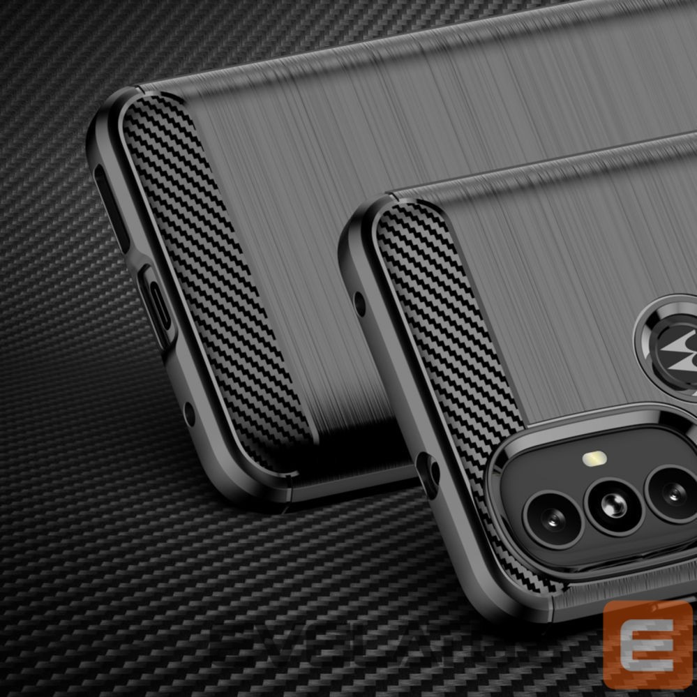Nugarėlės dėklai Hurtel Carbon Case Flexible case cover Motorola Moto G Power 2022 black