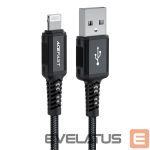 Kabelis Acefast  Acefast MFI USB - Lightning cable 1.8m, 2.4A black (C4-02 A Black) 