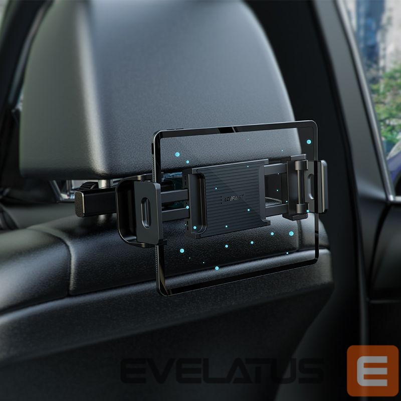 Automatinis laikiklis Acefast Acefast car headrest holder for phone and tablet (135-230mm wide) black (D8 black)
