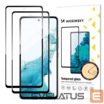 Apsauginiai stiklai Wozinsky  Wozinsky 2x Set Super Tough Full Glue Tempered Glass Full Screen with Frame Case Friendly Samsung Galaxy A53 5G Black 