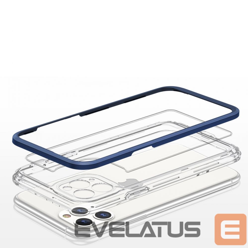 Nugarėlės dėklai Hurtel Blue || Transparent