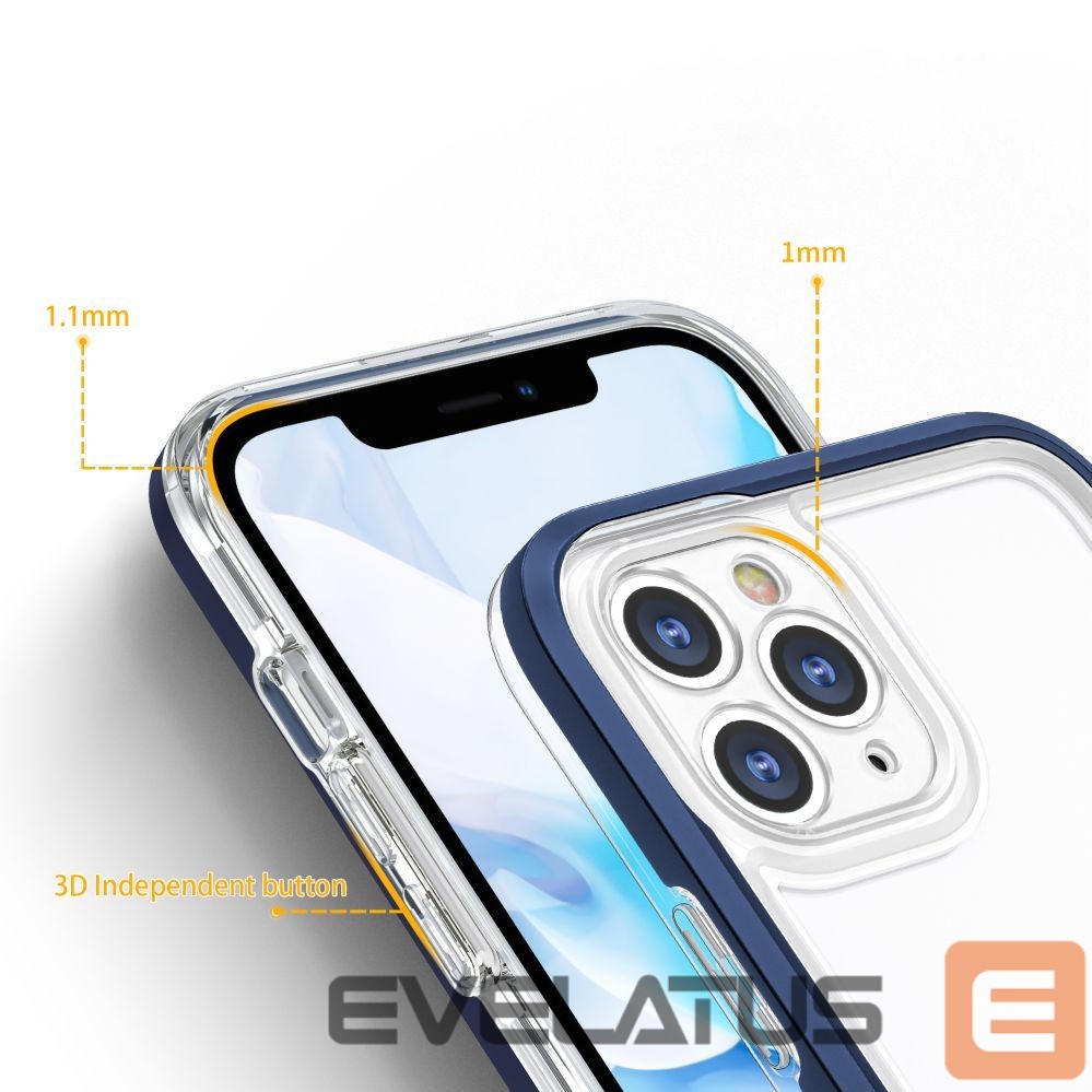 Nugarėlės dėklai Hurtel Blue || Transparent